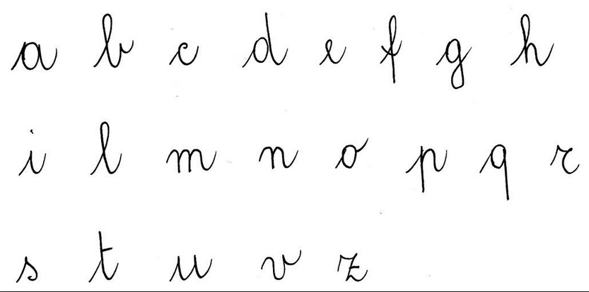 About the campaign to save the italic (cursive writing)/ (I)